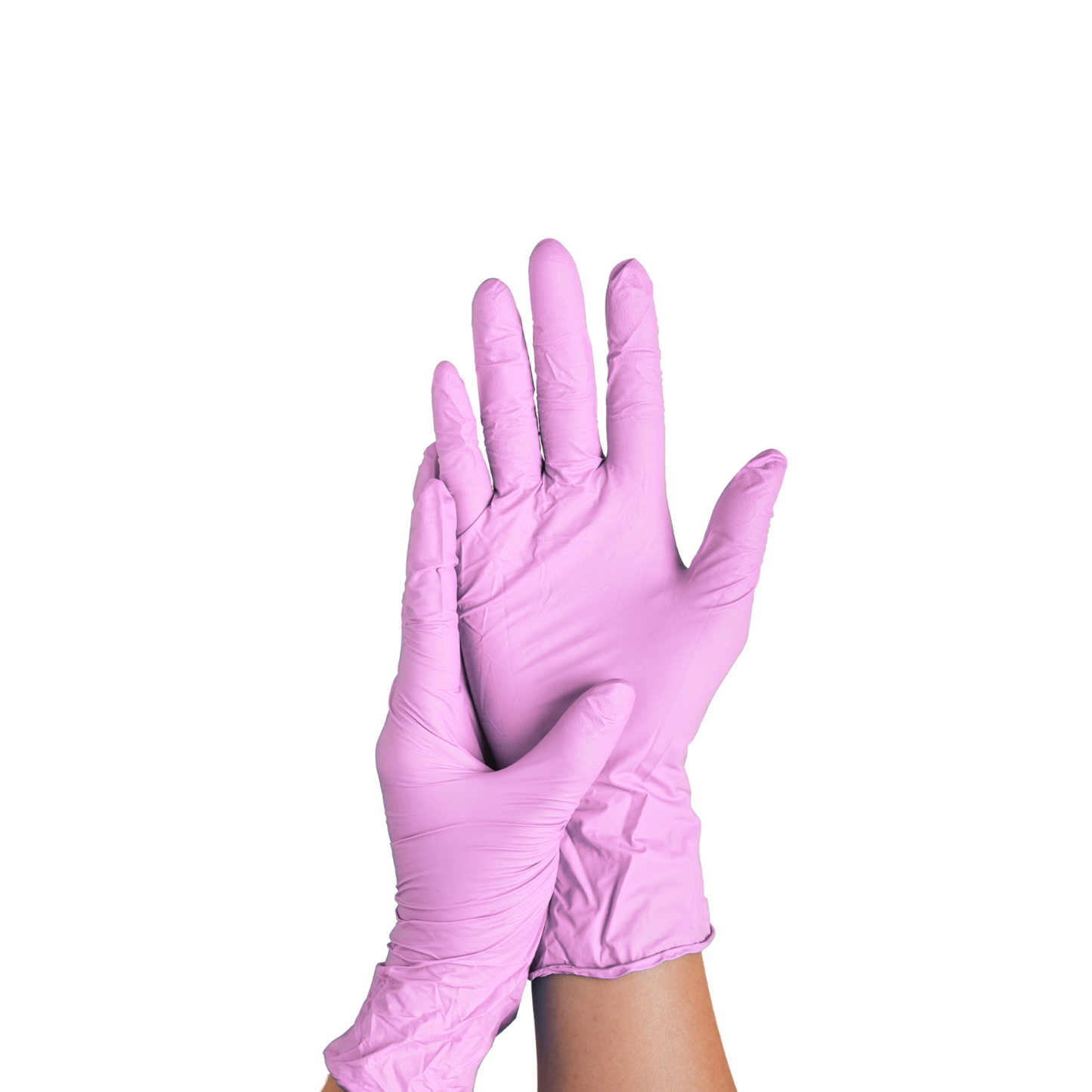 Guantes desechables de nitrilo - Rosa