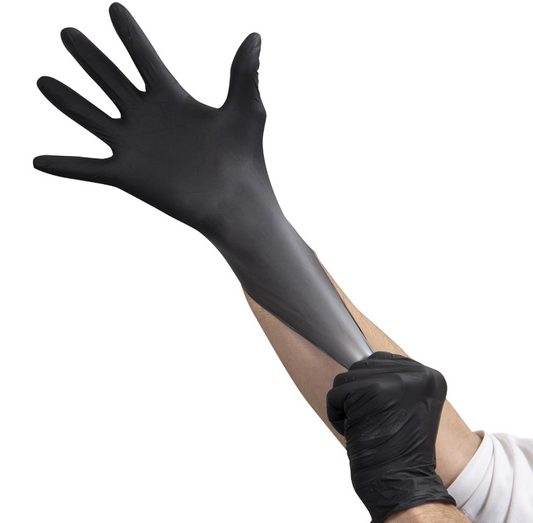 Guantes desechables de nitrilo Negro